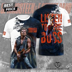 Springsteen E Street Band Listen To The Boss 3D T-Shirt