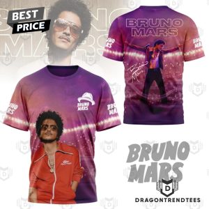 Bruno Mars Siganture Design 3D T-Shirt