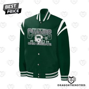 2024 Mac Champions Ohio Bobcats Football Baseball Jacket