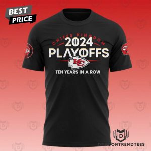 Kansas City Chiefs 2024 Playoffs Afc West Clinched 3D T-Shirt