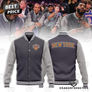 New York Knicks Logo Baseball Jacket