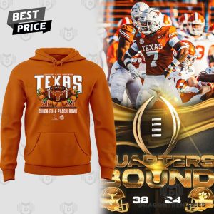 2025 Peach Bowl Texas Longhorns Hoodie – Orange