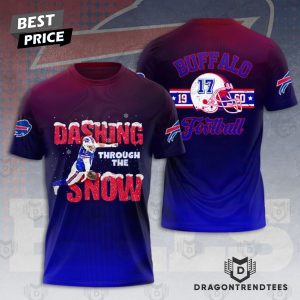 Buffalo Bills Dashing Through The Snow 3D T-Shirt