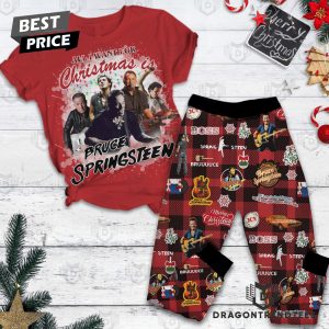 All I Want For Christmas Is Bruce Springsteen Pajamas Set