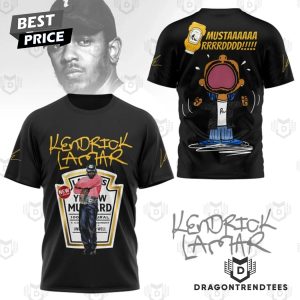 Kendrick Lamar Mustard Signature 3D T-Shirt – Black