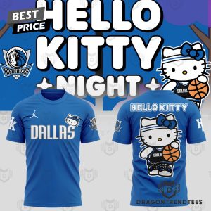 Dallas Mavericks x Hello Kitty 3D T-Shirt – Blue