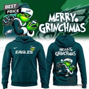 Philadelphia Eagles x The Grinch Merry Grinchmas Hoodie