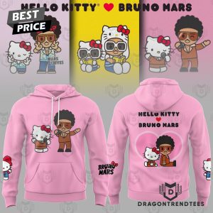 Bruno Mars x Hello Kitty Special Pink Hoodie