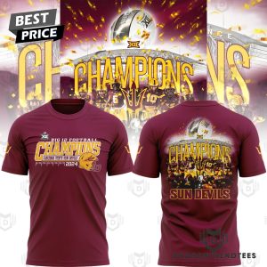 2024 Big 12 Champions Arizona State Sun Devils Football 3D T-Shirt