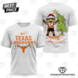 Texas Longhorns – Longhorns Christmas 3D T-Shirt