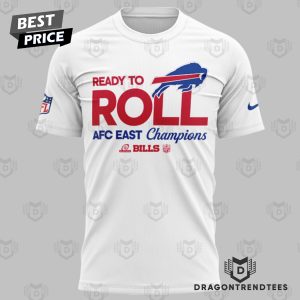 5 In A Row 2024 AFC East Division Champions Buffalo Bills – Go Bills 3D T-Shirt – White