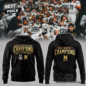 2024 Commander-In-Chiefs Trophy Champions Navy Midshipmen Football Hoodie