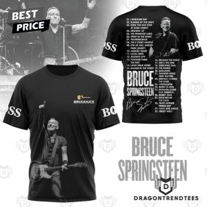 Bruce Springsteen Letter To You Signature 3D T-Shirt