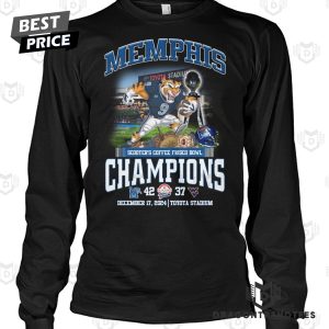 Memphis Tigers Scooter Coffee Frisco Bowl Champions Unisex T-Shirt