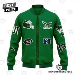 Philadelphia Eagles Kelly Green Pennant Baseball Jacket