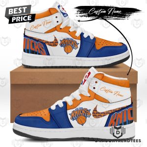 Personalized New York Knicks Logo Design  Air Jordan 1 High Top