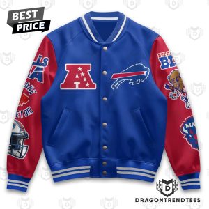 Buffalo Bills 2024 Straight Afc Fast Championship Baseball Jacket