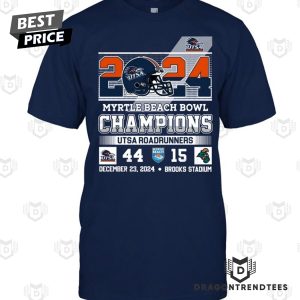 2024 Myrtle Beach Bowl Champions UTSA Roadrunners Unisex T-Shirt