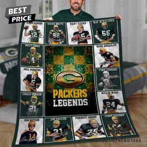 Green Bay Packers Legends Signature Blanket