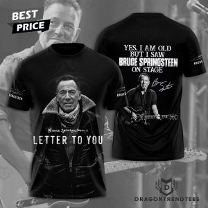 Bruce Springsteen Letter To You Signature 3D T-Shirt