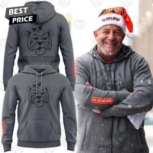 Auburn Tigers Coach Bruce Pearl Logo Hoodie – Grey