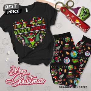 Im A Grinch Aholic Merry Christmas Pajamas Set