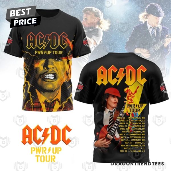 AC DC Pwr Up Tour Design 3D T-Shirt