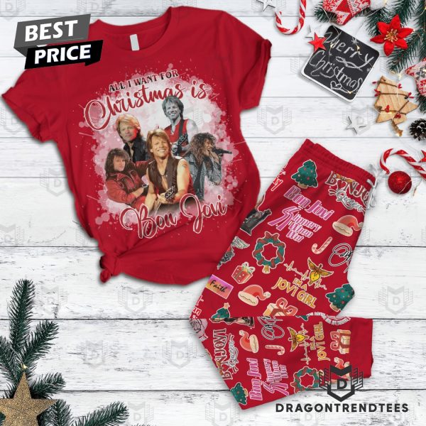 All I Want For Christmas Is Bon Jovi Pajamas Set