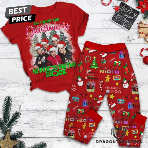 All I Want For Christmas Is New Kids On The Block Pajamas Set