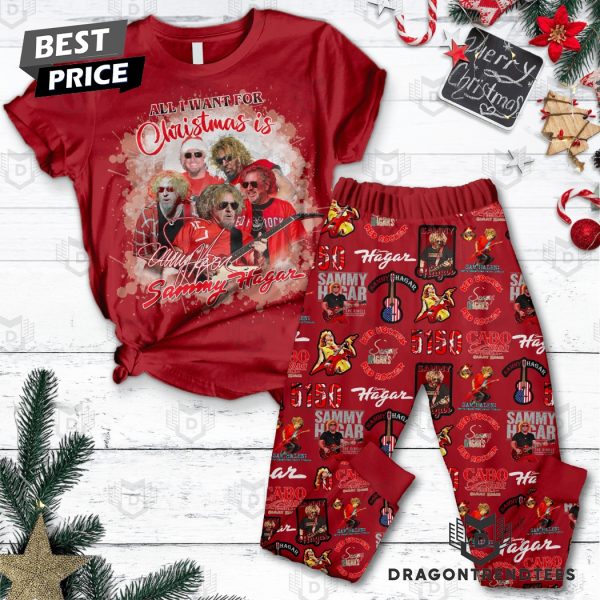 All I Want For Christmas Is Sammy Hagar Pajamas Set