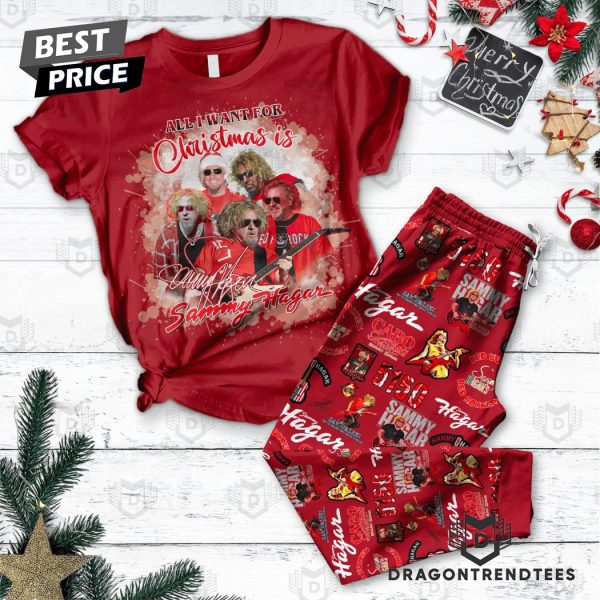 All I Want For Christmas Is Sammy Hagar Pajamas Set