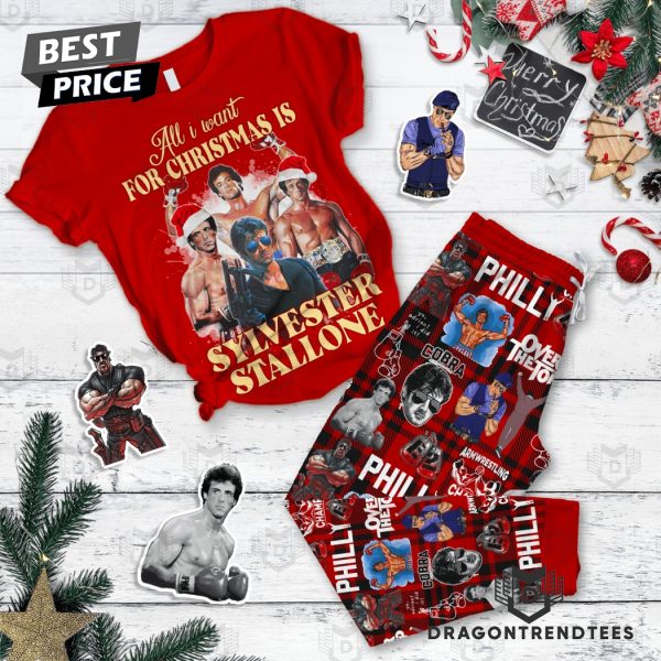 All I Want For Christmas Is Sylvester Stallone Pajamas Set