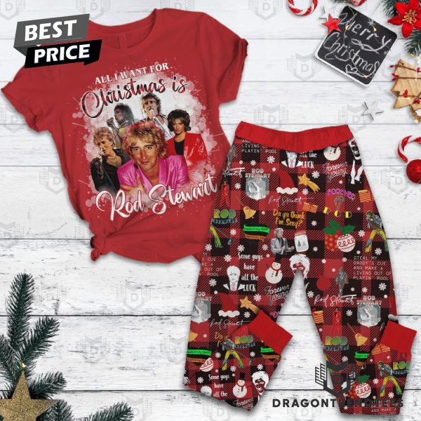 All I Want For Christmas Rod Stewart Pajamas Set