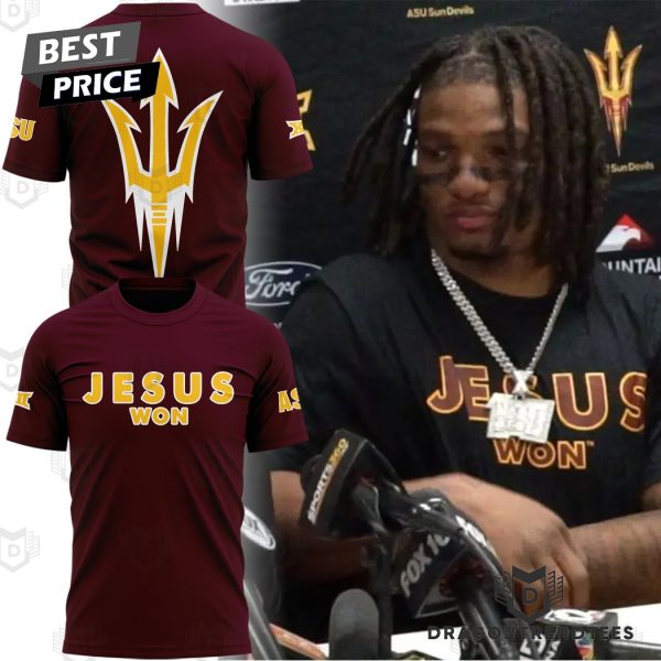 Arizona State Sun Devils Jesus Won 3D T-Shirt