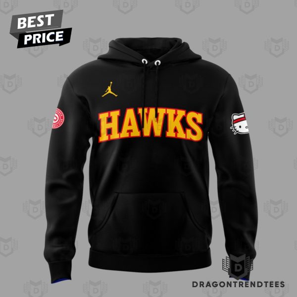 Atlanta Hawks Basketball x Hello Kitty Design Hoodie