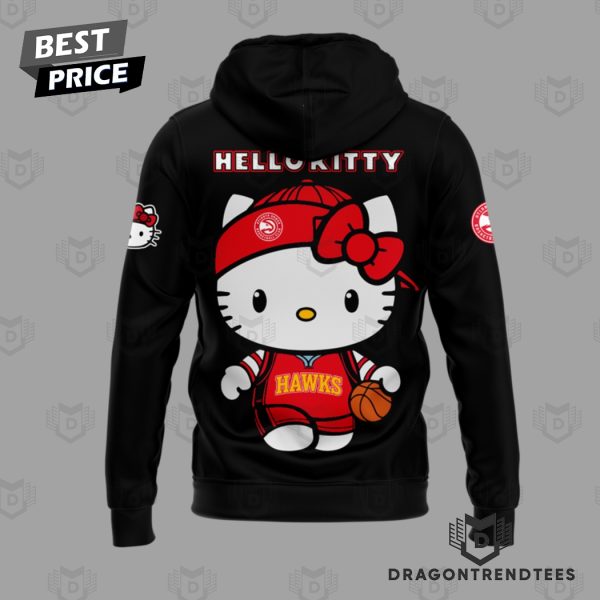 Atlanta Hawks Basketball x Hello Kitty Design Hoodie