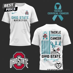 Ohio State Buckeyes Tackle Cervical Cancer 3D T-Shirt