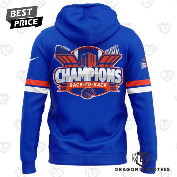 Boise State Broncos 2024 Mountain West Conference Champions Back To Back Hoodie