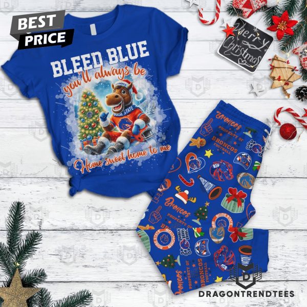 Boise State Broncos Bleed Blue Pajamas Set