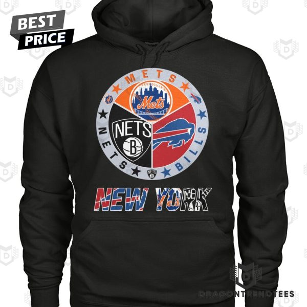 Brooklyn Nets x New York Mets x Buffalo Bills Unisex T-Shirt