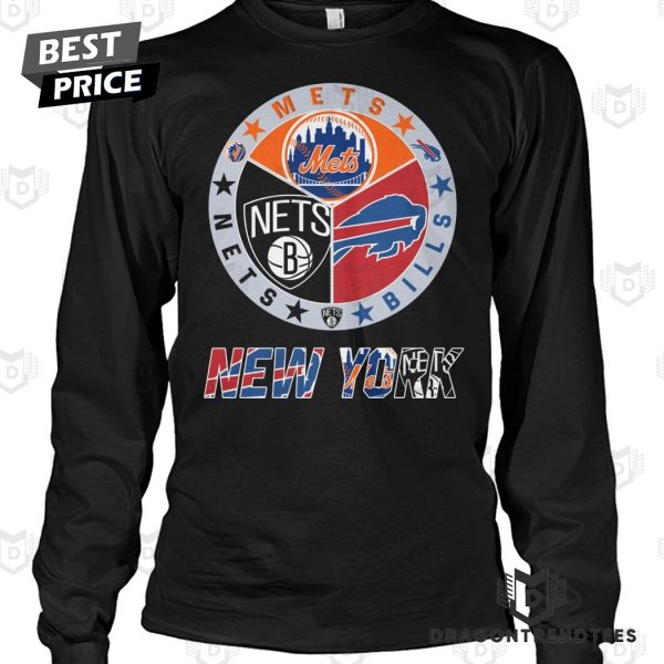 Brooklyn Nets x New York Mets x Buffalo Bills Unisex T-Shirt