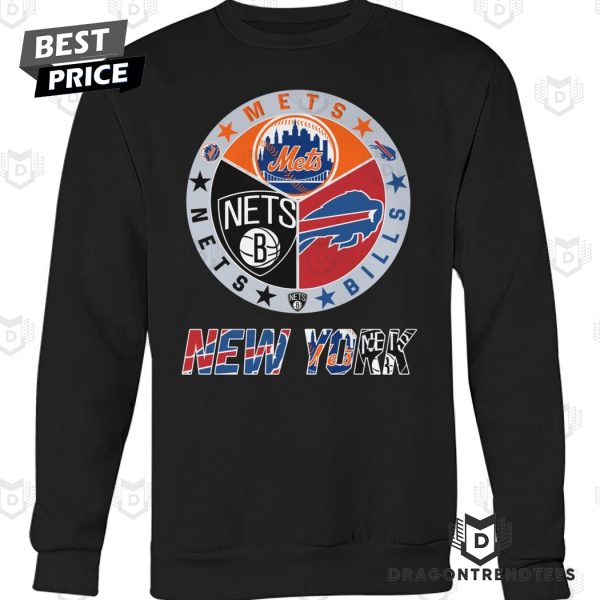 Brooklyn Nets x New York Mets x Buffalo Bills Unisex T-Shirt