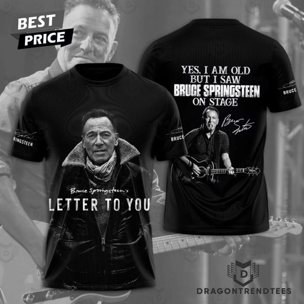 Bruce Springsteen Letter To You Signature 3D T-Shirt