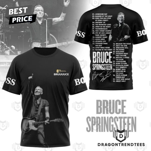 Bruce Springsteen Lonesome Day Signature 3D T-Shirt