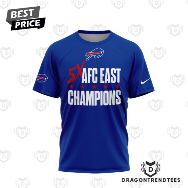 Buffalo Bills 2024 AFC East Division Champions Chill Guy 3D T-Shirt