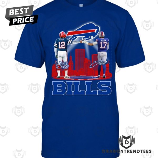 Buffalo Bills Jim Kelly x Josh Allen Signature Unisex T-Shirt