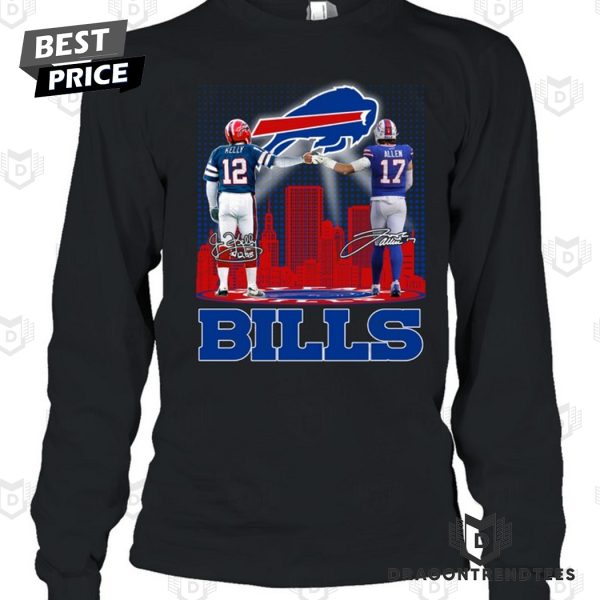 Buffalo Bills Jim Kelly x Josh Allen Signature Unisex T-Shirt