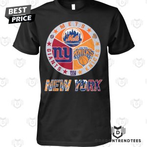 New York Knicks x New York Giants x New York Mets Unisex T-Shirt