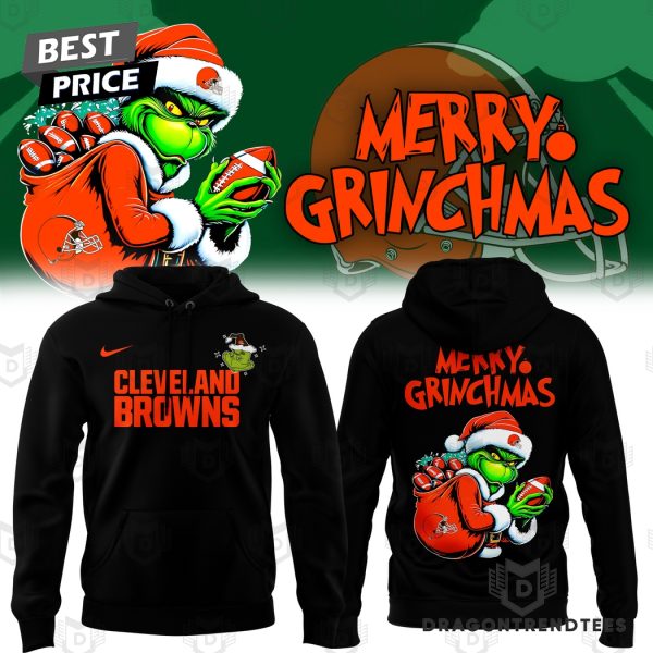 Cleveland Browns x The Grinch Merry Grinchmas Hoodie