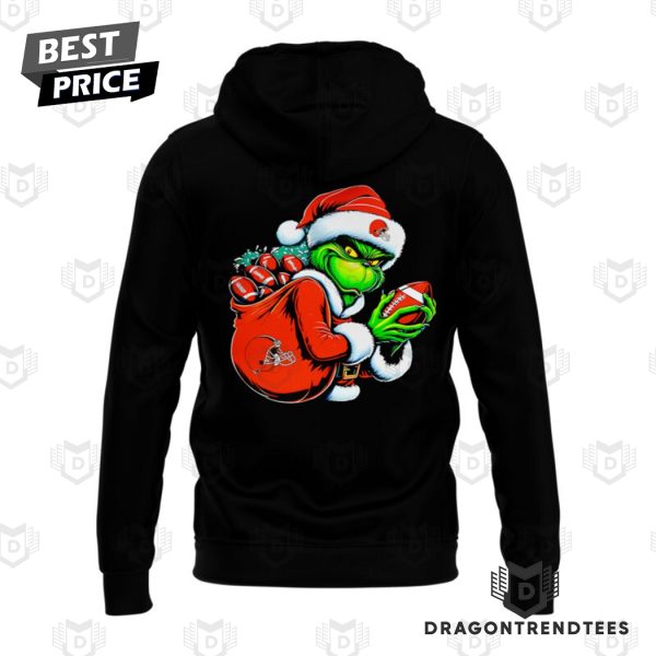 Cleveland Browns x The Grinch Merry Grinchmas Hoodie – Black